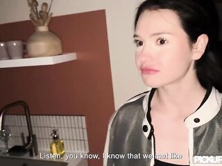 PickupClub - Shy Matty Mila Perez Pickup Up By Ballsy Biker and Drilled in POV