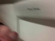 Stroking in a University Bathroom (Interrupted)
