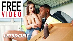 Black stud debauches sisters in hostel room