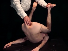 Horny Jaden gets his first toy buttplug by a hunk dude