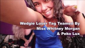 Wedgie Loser Tag Teamed By Miss Whitney Morgan & Peko Lux - mp4