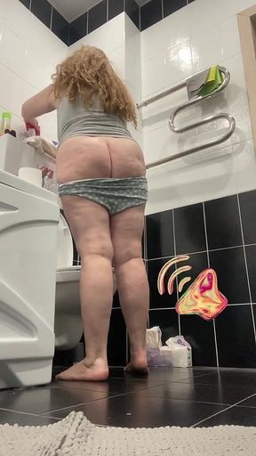 Mom with Panties Down