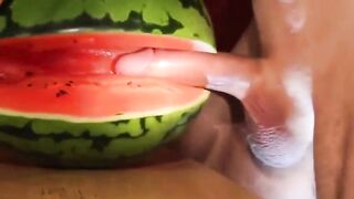 fruit fuck and self swallow - the best comes after cumming 2