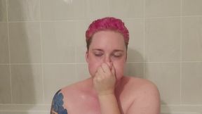 Breath Holds in the Bathtub with Red Face and Puffy Cheeks