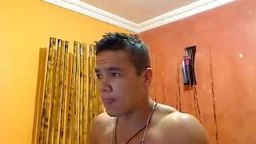 Hot Muscled Latino Feet and Body Show
