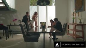 MODERN-DAY SINS - Groom FREE USES Hot Bride Gizelle Blanco In Front Of Their Witnesses