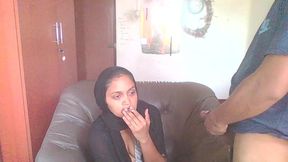 Behind the Scenes of Hijab Office MILF Had a Visitor Neighbor Boy