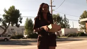 Intense orgasm for a real black slut!