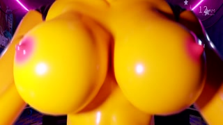 FNAF Chica Shaking her Big Boobs | Furry Animated Porn POV | Chica from Five Nights at Freddy's