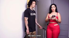 Stepson has a unique opportunity! - Shares hotel bed with his big-ass stepmom