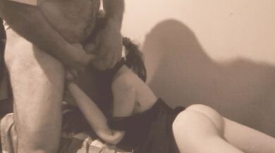 Asian student gets throat fucked by teacher after class ties up her asian doll