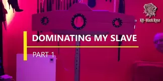 Submissive girlfriend plays in BDSM session