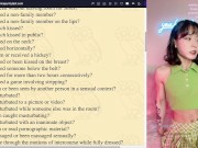 Fit Asian girl Peachy takes the Rice Purity Test! - STIs? Cheated? Number of partners? & more