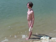 Nude show on the beach