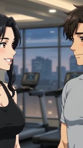 Private Trainer seduce hot boy while exercise and suck his dick   Clip 1