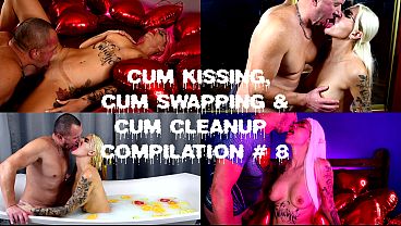 BEST CUM KISSING &amp_ CUM SWAPPING COMPILATION, CUM CLEANUP, CUM LICKING, SPERM FETISH 8