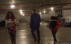 The joker taking on 2 harleys. maximo garcia, cj miles and mackenzie mace