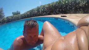 Licking and Fingering by the Pool