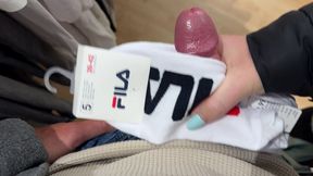 full version - having fun in a clothing store - dirty public action with a blonde girl