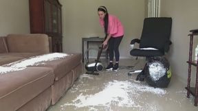 cleaning up foam balls m