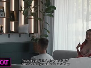 Stepmom Seduces Stepson While Husband’s Away—Will Her Naughty Phone Call End in a Taboo Fuck?!