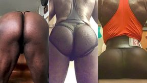 muscle butt accentuating squats & posing part 2
