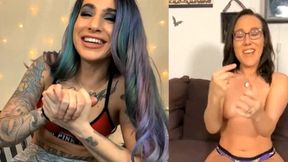 Social distancing won&#039;t keep those two hotties from their strip games