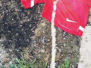 piss outside on my shorts