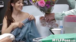 Busty MILF Lexi Luna plays with her natural tits and toys herself