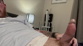 Ginger Bearjerking off
