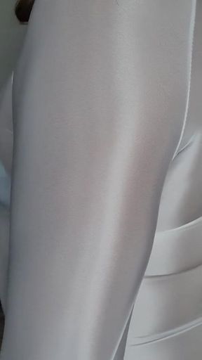 White Seethrough Top and Vintage Pointy Bra