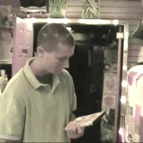 Anonymous mastruabtion in sex shop