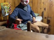 Risky Masturbation in Dormroom Interrupted by Light Outages