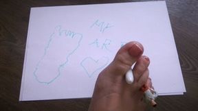 Art with shrinked friend