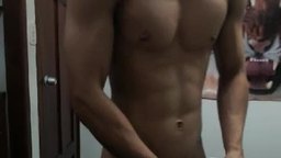 Hot Latin Muscled Stud Cumshot Show