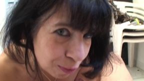 Huge White Cock Fucks a Mature Upper-class Woman in the Ass