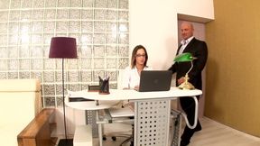Jada Stevens a big ass American Secretary ass fucked in Europe