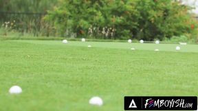 Femboy GF Disguise Chokes Sloppy on Big Cock Bareback Drilled Hard