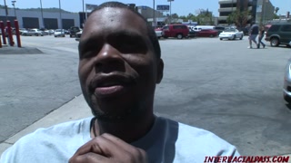 Dirty MILF takes on 2 big black cocks