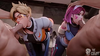 Dva And Tracer Blowjob