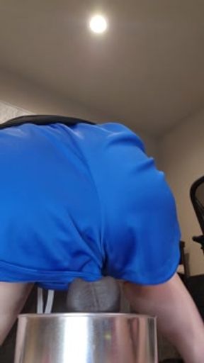 Riding my black dildo lips that grip