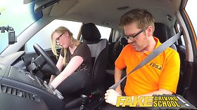 Ryan Ryder's Pigtail Cutie Hairy Teens Get Pounded in Fake Driving School