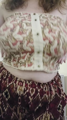 Floral bustier