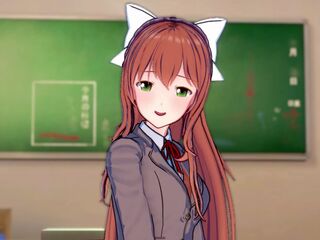 Monika is in SERIUS love with u (CG Ecchi) (Doki Doki Literature Club!)