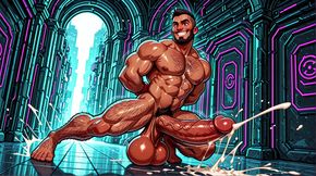 Horny Boxers Showing Athletic Bodies and Monster Cocks