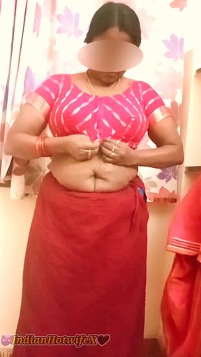 Tamil Horny BBW Wife Latha Nude Saree Tease & Romance with Cuck Hubbys Friend!