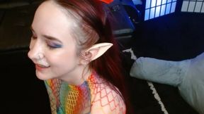 Elf Gets Cum Facial