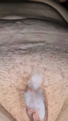 Powerful moment from &quot;Christmas Gift from Stepsister - Hot Christmas Fucking ended with Big Cumshot on Stepsister&#039;s Pussy -&quot;