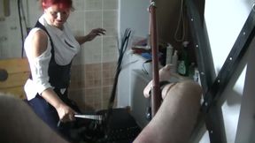 Goddess Andreea and the GIGANTIC cock cumming part 2