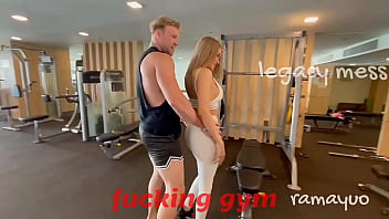 LEGACY MESS: Fucking Exercises  with Blonde Whore  Shemale Sara  , big cock  deep anal. P1